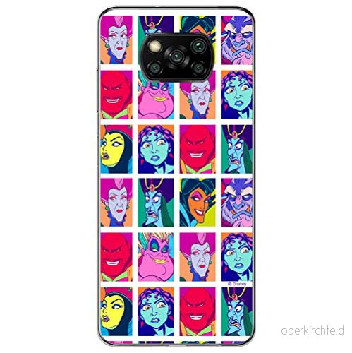 ERT GROUP mobiltelefonfodral för Xiaomi POCOPHONE X3 originalt och officiellt licensierat Disney mönster Villains 002 anpassad till formen på mobiltelefonen, fodral tillverkad av TPU plast 5903537122809