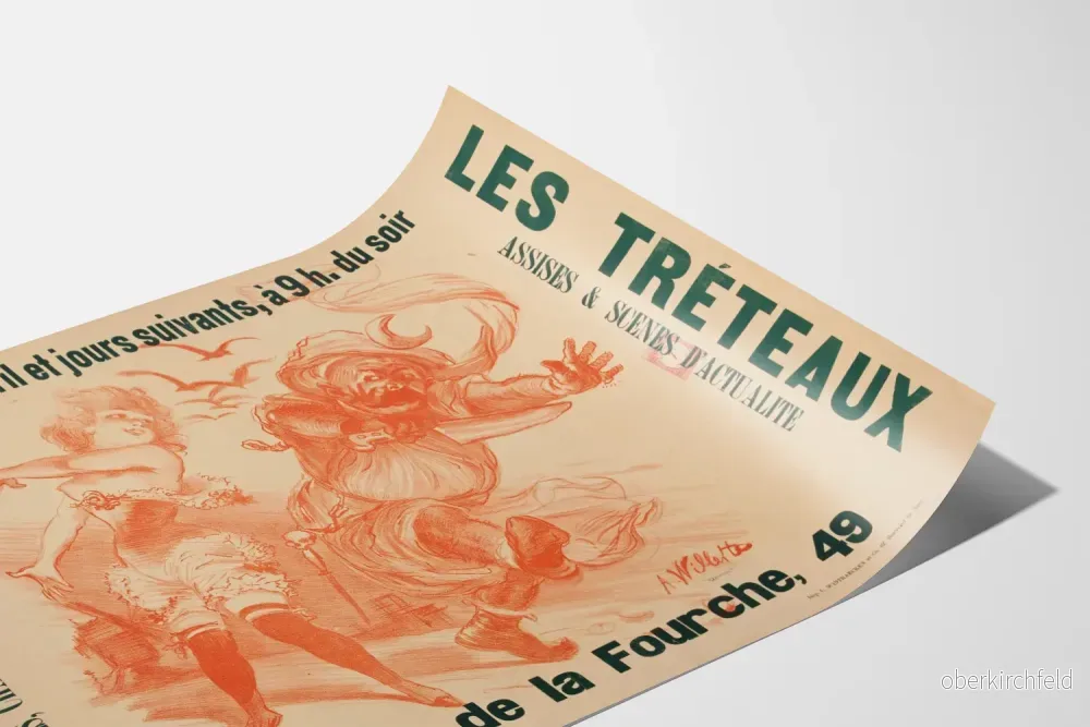 Vintageposter Les Tréteaux - Aktuella scener och teaterpoesi - Bild 3