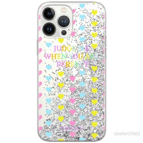 ERT GROUP mobiltelefonfodral för Apple Iphone 11 PRO originalt och officiellt licensierat Babaco mönster Judge me 001 Vit optimalt anpassad till formen på mobiltelefonen, med glitter overflow effekt 5903932889123