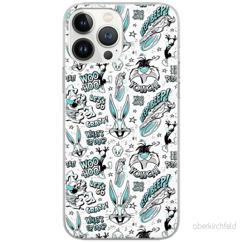 ERT GROUP mobiltelefonfodral för Samsung S10 originalt och officiellt licensierat Looney Tunes mönster 004 Vit optimalt anpassad till formen på mobiltelefonen, fodral tillverkad av TPU plast 5903040891230