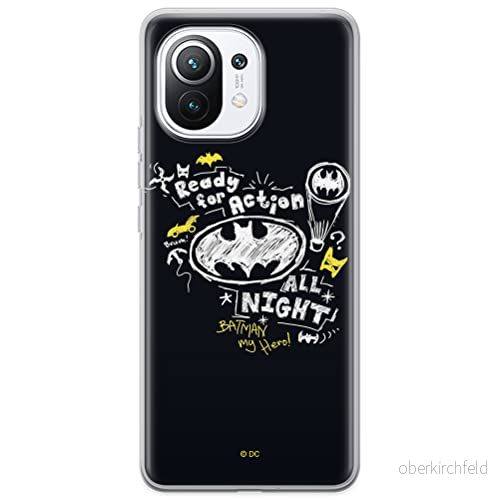 ERT GROUP mobiltelefonfodral för Xiaomi 11 originalt och officiellt licensierat DC mönster Batman 014 optimalt anpassad till formen på mobiltelefonen, fodral tillverkad av TPU plast 5903537099859