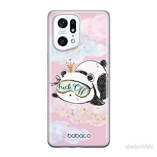 ERT GROUP mobiltelefonfodral för Oppo FIND X5 PRO originalt och officiellt licensierat Babaco mönster Panda 001 optimalt anpassad till formen på mobiltelefonen, fodral tillverkad av TPU plast 5905511411923