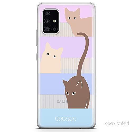 ERT GROUP mobiltelefonfodral för Samsung A51 5G originalt och officiellt licensierat Babaco mönster Cats 014 optimalt anpassad till formen på mobiltelefonen, gedeeltelijk transparant 5905131066985