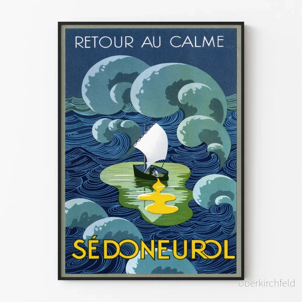 vintageposter Sédoneurol Återgång till lugn