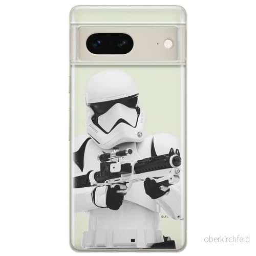 ERT GROUP mobiltelefonfodral för Google PIXEL 7 originalt och officiellt licensierat Star Wars mönster Stormtrooper 007 optimalt anpassad till formen på mobiltelefonen, gedeeltelijk transparant 5905795158996