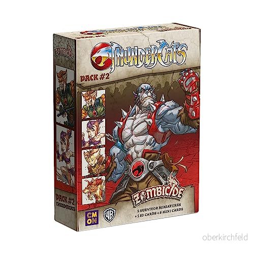 CMON Zombicide Thundercats Pack 2 hjälteförlängning finsmakarspel Dungeon Crawler 16 spelare Från 14 år 60120 minuter tyska flerspråkig 889696012609