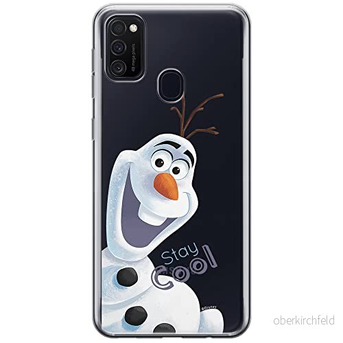 ERT GROUP mobiltelefonfodral för Samsung M21 originalt och officiellt licensierat Disney mönster Olaf 001 optimalt anpassad till formen på mobiltelefonen, gedeeltelijk transparant 5903537835204