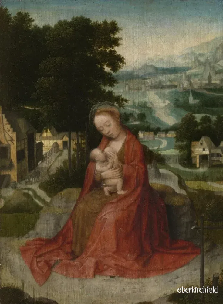 Målning Le repos pendant la fuite en Égypte - Adriaen Isenbrandt | Konsttryck - Bild 2