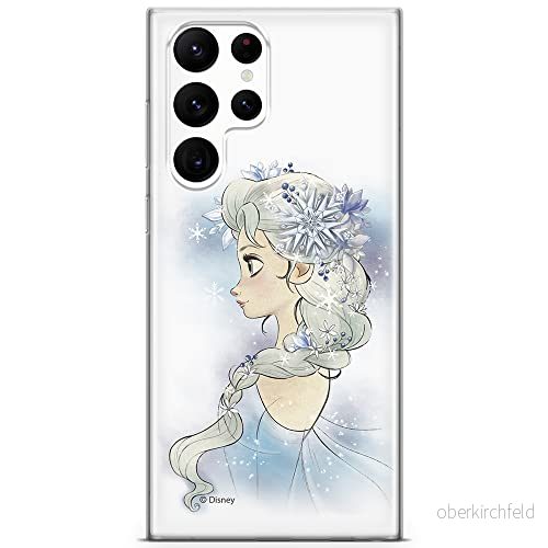 ERT GROUP mobiltelefonfodral för Samsung S22 ULTRA originalt och officiellt licensierat Disney mönster Elsa 010 optimalt anpassad till formen på mobiltelefonen, fodral tillverkad av TPU plast 5904805278587