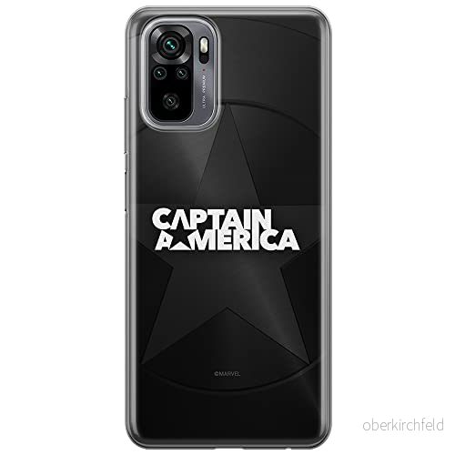ERT GROUP mobiltelefonfodral för Xiaomi REDMI NOTE 10/ 10S originalt och officiellt licensierat Marvel mönster Captain America 024, fodral tillverkad av TPU plast 5903537192659