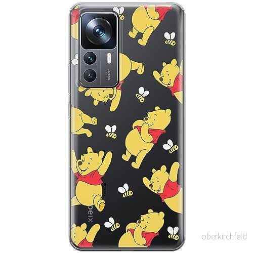 ERT GROUP mobiltelefonfodral för Xiaomi 12T/ 12T pro/ K50 Ultra originalt och officiellt licensierat Disney mönster Winnie the Pooh & Friends 043, gedeeltelijk transparant 5905795041786