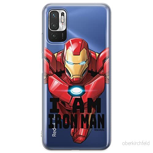 ERT GROUP mobiel telefoonhoesje voor Xiaomi REDMI NOTE 10 5G / POCO M3 PRO origineel en officieel erkend Marvel patroon Iron Man 029 aangepast aan de vorm van mobiele telefoon, gedeeltelijk bedrukt 5904805148187