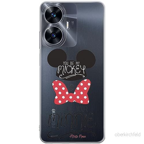 ERT GROUP mobiltelefonfodral för Realme C55 originalt och officiellt licensierat Disney mönster Mickey & Minnie 004 optimalt anpassad till formen på mobiltelefonen, gedeeltelijk transparant 5905511875787