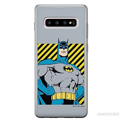 ERT GROUP mobiltelefonfodral för Samsung S10 PLUS originalt och officiellt licensierat DC mönster Batman 069 optimalt anpassad till formen på mobiltelefonen, fodral tillverkad av TPU plast 5905131524423