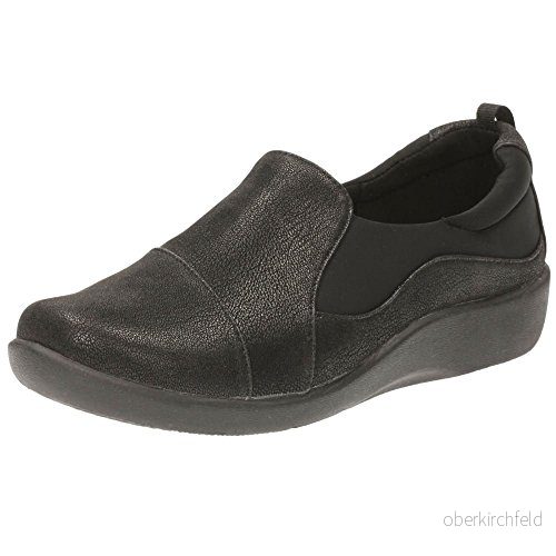 Clarks Sillian Paz slip on loafer för kvinnor, Svart, 35.5 EU 5050406772556