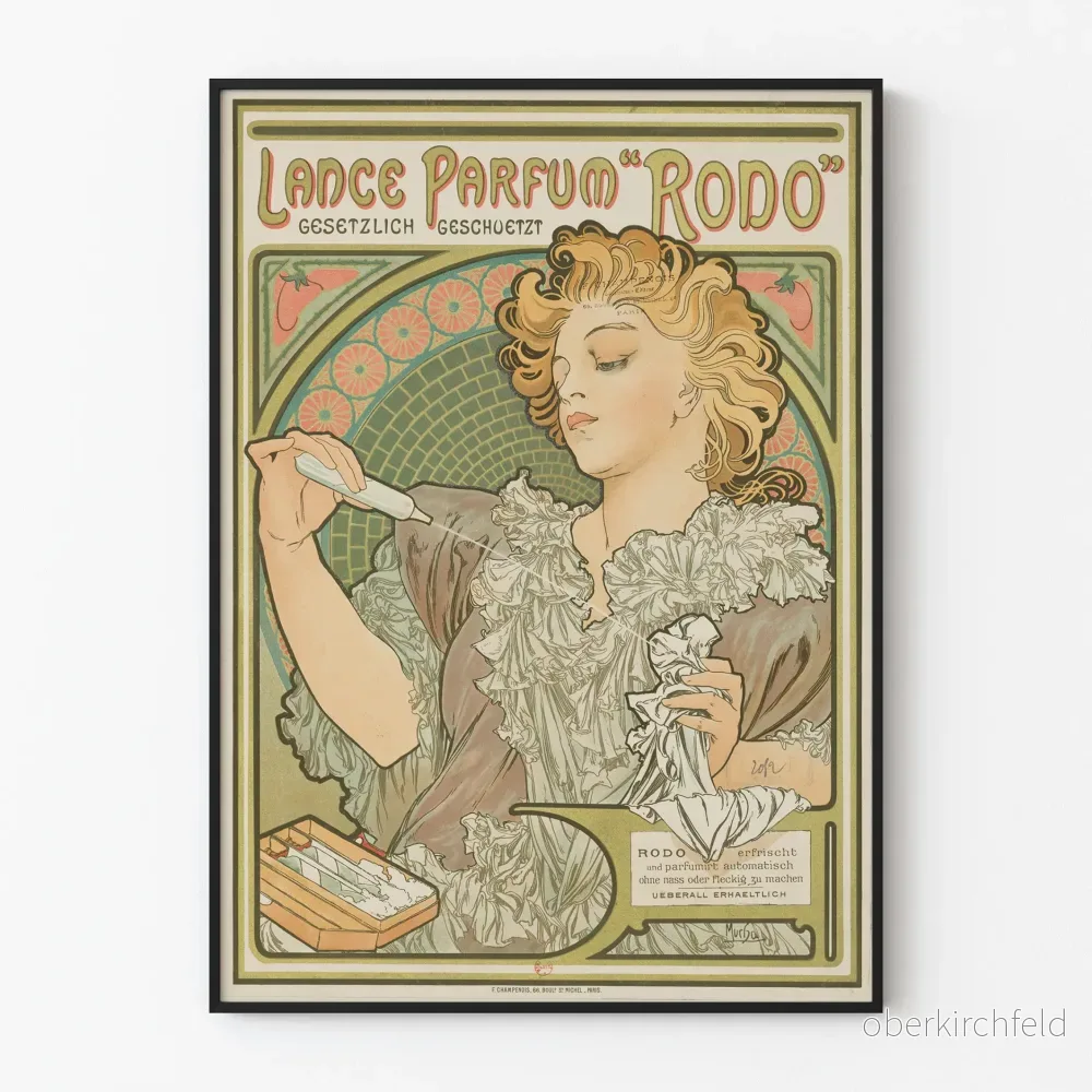 Art Nouveau-Poster Lance Parfum ”Rodo” Art Nouveau-Poster Lance Parfum ”Rodo”