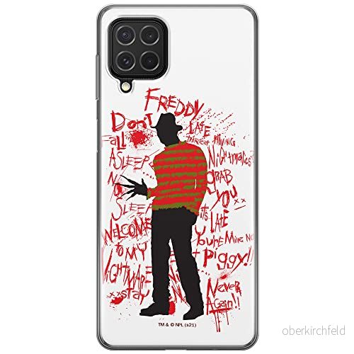 ERT GROUP mobiltelefonfodral för Samsung F62 / M62 originalt och officiellt licensierat Horror mönster Nightmare of Elm Street 010, fodral tillverkad av TPU plast 5905511094133