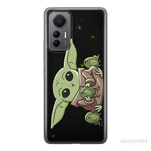 ERT GROUP mobiltelefonfodral för Xiaomi 12 LITE originalt och officiellt licensierat Star Wars mönster Baby Yoda 014 optimalt anpassad till formen på mobiltelefonen, fodral tillverkad av TPU plast 5905511507879