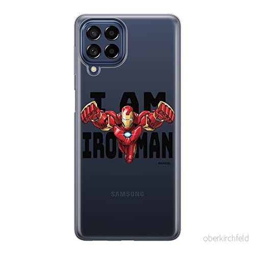 ERT GROUP mobiltelefonfodral för Samsung M33 5G originalt och officiellt licensierat Marvel mönster Iron Man 028 optimalt anpassad till formen på mobiltelefonen, gedeeltelijk transparant 5905511352530