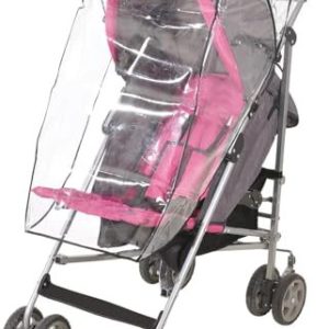 BEBE DOUCEUR, Regnklänning barnvagn universal storlek transparent PVC H65/80 x 50 47 cm 3574380061755
