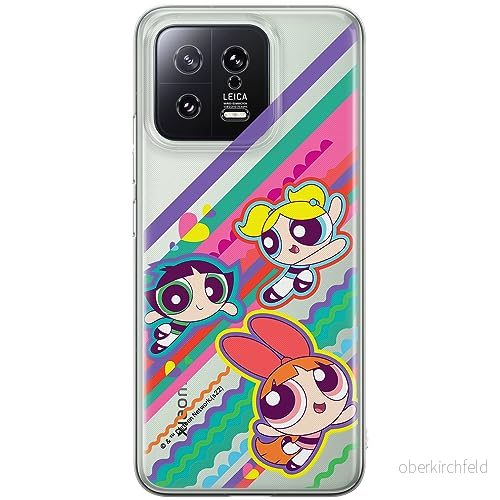 ERT GROUP mobiltelefonfodral för Xiaomi 13 originalt och officiellt licensierat The Powerpuff Girls mönster 026 anpassad till formen på mobiltelefonen, gedeeltelijk transparant 5905511971724