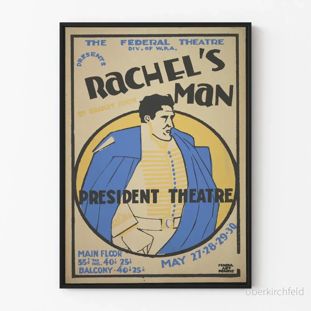 Vintageposter Rachel's Man vid President Theatre