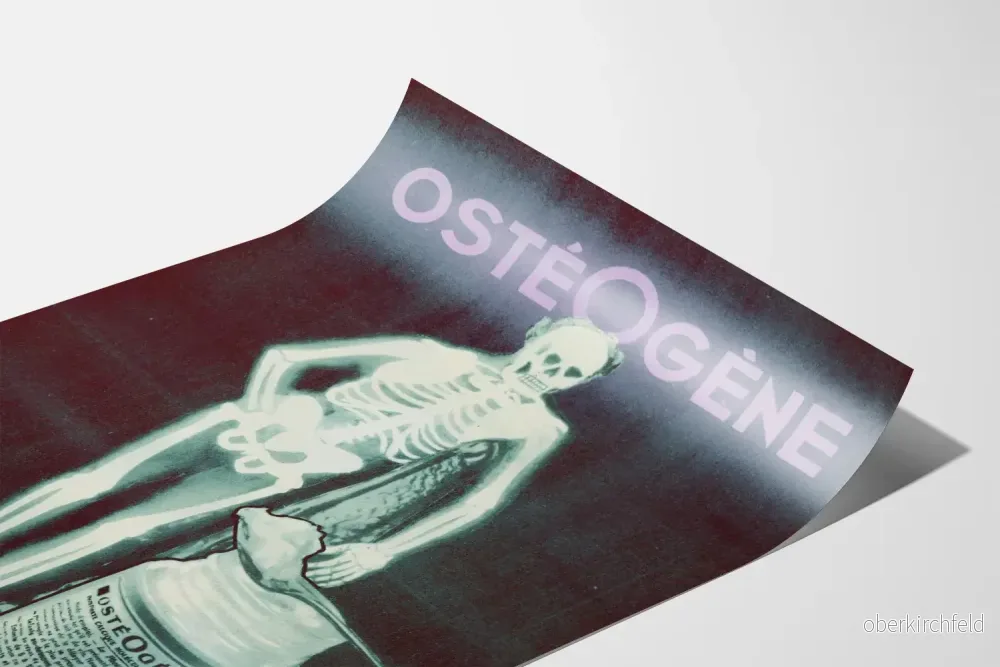 Vintageposter Ostéogène - Väggdekoration för medicin och hälsa - Bild 3