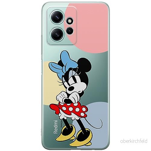 ERT GROUP mobiltelefonfodral för Xiaomi REDMI NOTE 12 4G originalt och officiellt licensierat Disney mönster Minnie 078 optimalt anpassad till formen på mobiltelefonen, gedeeltelijk transparant 5905795030193