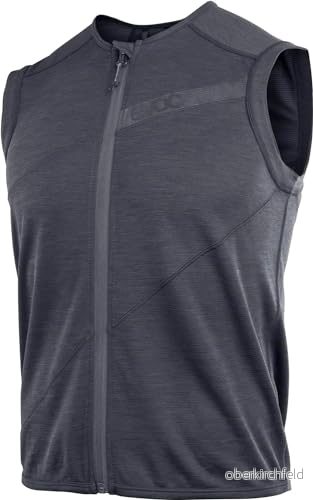 EVOC PROTECTOR VEST LITE MEN, skyddsväst (LITESHIELD FLEX ryggskydd, S.Café polyesterjersey, AIRO höftbälte, cykeltillbehör som kan tvättas i maskin, storlek: XL), Svart 4250450730187
