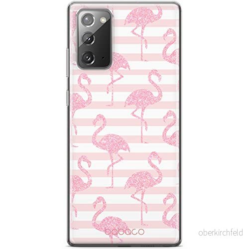 ERT GROUP mobiltelefonfodral för Samsung GALAXY NOTE 20 originalt och officiellt licensierat Babaco mönster Flamingo 001 optimalt anpassad till formen på mobiltelefonen, fodral tillverkad av TPU plast 5903040451694
