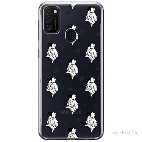 ERT GROUP mobiltelefonfodral för Samsung M21 originalt och officiellt licensierat Disney mönster Cruella 005 optimalt anpassad till formen på mobiltelefonen, gedeeltelijk transparant 5903537832616