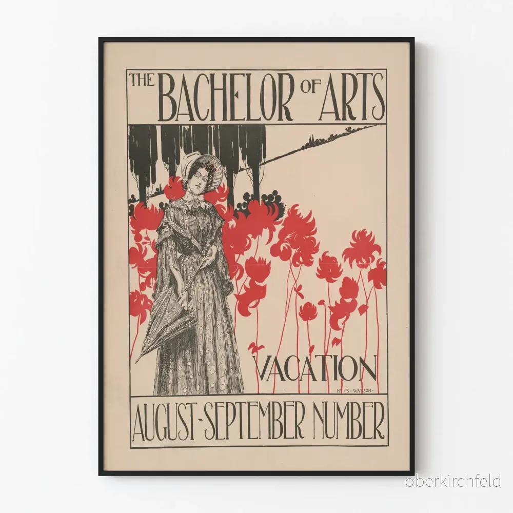 Vintageposter The Bachelor of Arts - Elegant väggdekoration