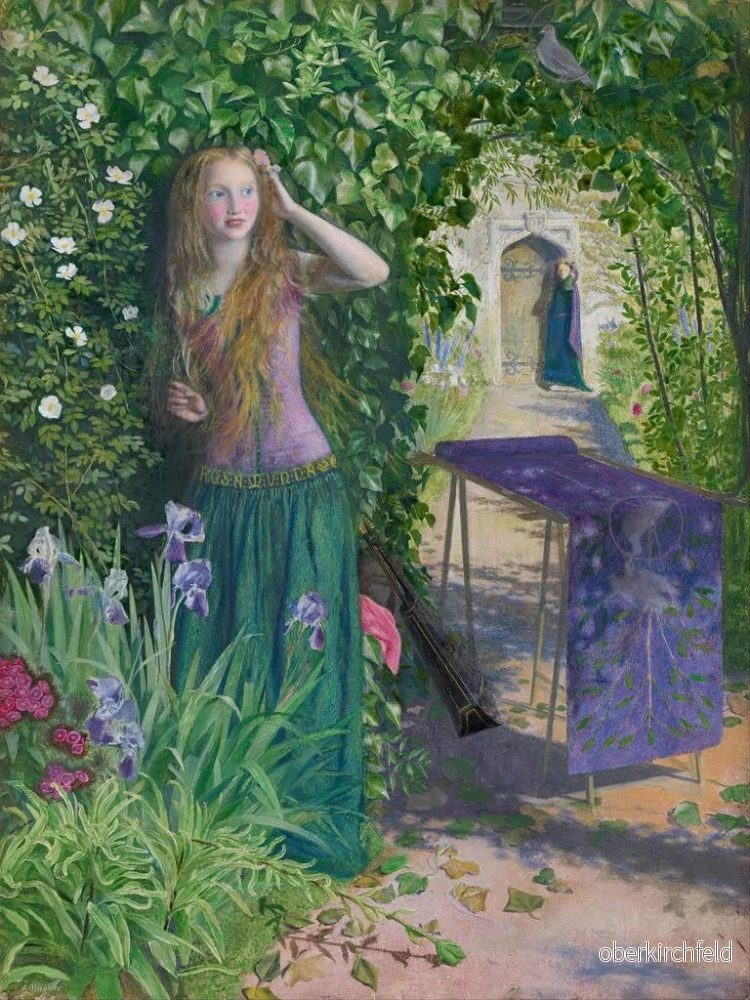 Målning Belle Rosamund - Arthur Hughes | Konsttryck - Bild 2