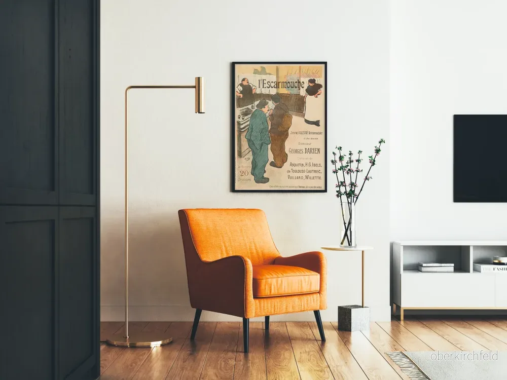 Vintageposter av L'Escarmouche i Toulouse-Lautrec-stil - Bild 2