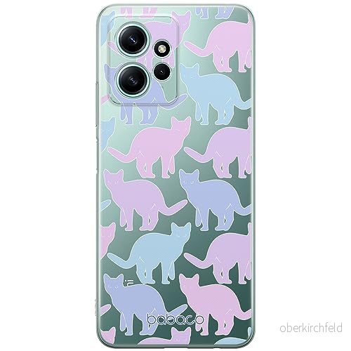 ERT GROUP mobiltelefonfodral för Xiaomi REDMI NOTE 12 4G originalt och officiellt licensierat Babaco mönster Cats 011 optimalt anpassad till formen på mobiltelefonen, gedeeltelijk transparant 5905511946586