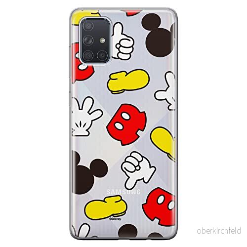 ERT GROUP mobiltelefonfodral för Samsung A71 5G originalt och officiellt licensierat Disney mönster Mickey 046 optimalt anpassad till formen på mobiltelefonen, gedeeltelijk transparant 5905131806390