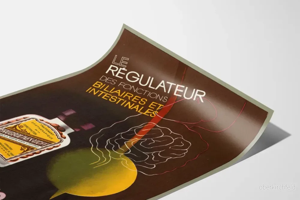 Vintageposter Frugéolines-Vichy gallregulator för lever och tarm - Bild 3