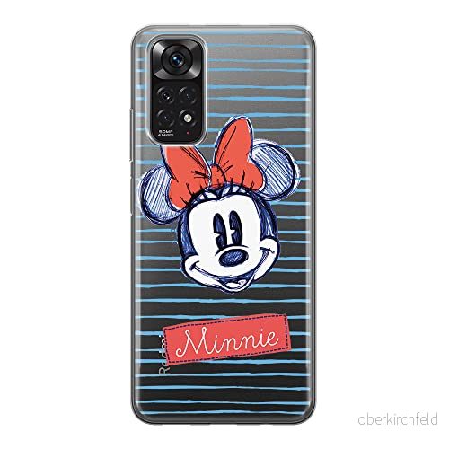 ERT GROUP mobiltelefonfodral för Xiaomi REDMI NOTE 11S 4G / 11 originalt och officiellt licensierat Disney mönster Minnie 011, gedeeltelijk transparant 5905511557690