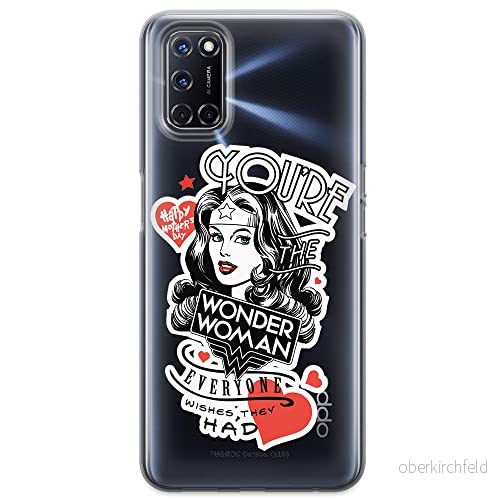 ERT GROUP mobiltelefonfodral för Oppo A92/ A72/ A52 originalt och officiellt licensierat DC mönster Wonder Woman 014 optimalt anpassad till formen på mobiltelefonen, gedeeltelijk transparant 5903040210611