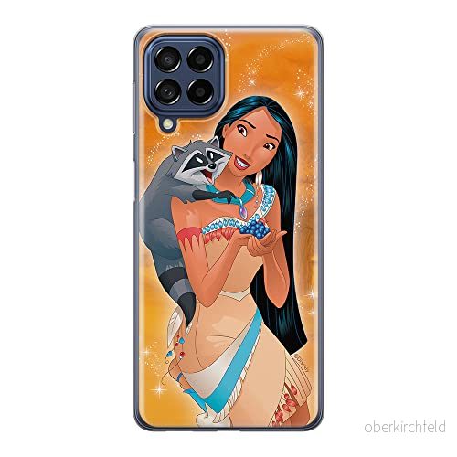 ERT GROUP mobiltelefonfodral för Samsung M33 5G originalt och officiellt licensierat Disney mönster Pocahontas & Meeko 001 anpassad till formen på mobiltelefonen, fodral tillverkad av TPU plast 5905511341244