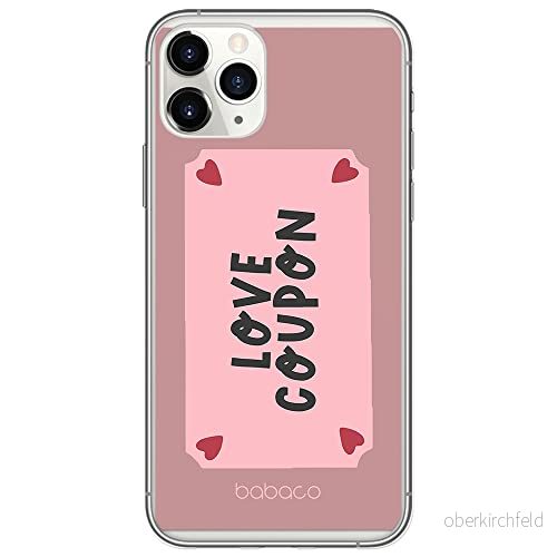 ERT GROUP mobiltelefonfodral för Apple Iphone 11 PRO originalt och officiellt licensierat Babaco mönster Love Coupon 001 Vit anpassad till formen på mobiltelefonen, fodral tillverkad av TPU plast 5904805029219