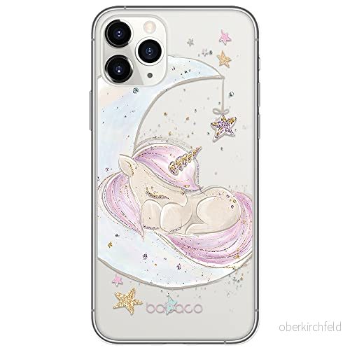 ERT GROUP mobiltelefonfodral för Apple Iphone 11 PRO originalt och officiellt licensierat Babaco mönster Unicorn 003 Vit optimalt anpassad till formen på mobiltelefonen, gedeeltelijk transparant 5903537768038