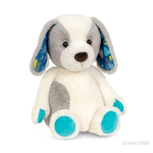 B. toys gosedjur hund supermjuk med långa öron valp grå vit, baby och barnleksak för flickor pojkar från 0 månader 62243427877