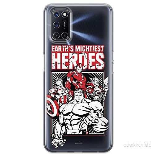 ERT GROUP mobiltelefonfodral för Oppo A92/ A72/ A52 originalt och officiellt licensierat Marvel mönster Avengers 005 optimalt anpassad till formen på mobiltelefonen, gedeeltelijk transparant 5903040209448