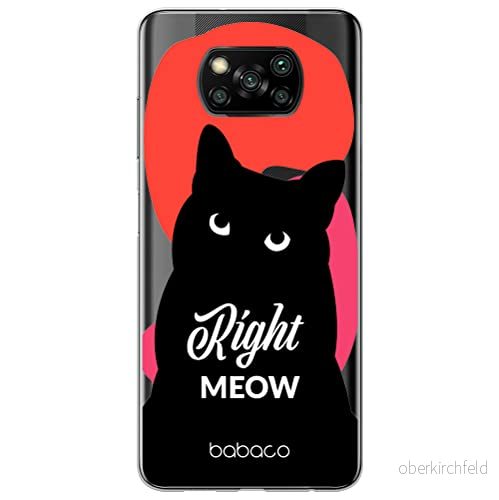 ERT GROUP mobiltelefonfodral för Xiaomi POCOPHONE X3 originalt och officiellt licensierat Babaco mönster Cats 004 optimalt anpassad till formen på mobiltelefonen, gedeeltelijk transparant 5905131090928
