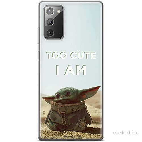 ERT GROUP mobiltelefonfodral för Samsung GALAXY NOTE 20 originalt och officiellt licensierat Star Wars mönster Baby Yoda 004 anpassad till formen på mobiltelefonen, fodral tillverkad av TPU plast 5903040455937