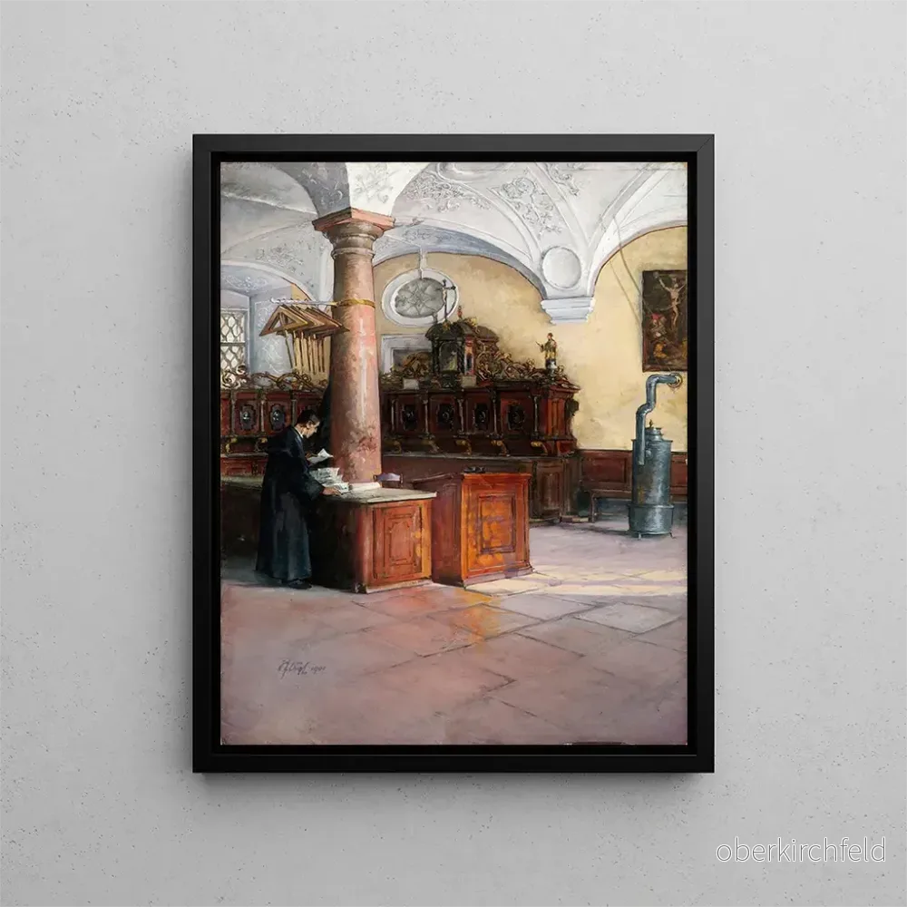 Målning La sacristie de l’église universitaire de Vienne – Alfred Edler von Pflügl | Konsttryck Målning La sacristie de l’église universitaire de Vienne – Alfred Edler von Pflügl | Konsttryck