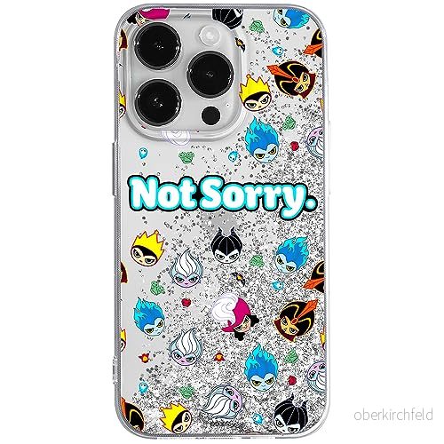ERT GROUP mobiltelefonfodral för Apple Iphone 14 PRO MAX originalt och officiellt licensierat Disney mönster Villains 005 anpassad till formen på mobiltelefonen, med glitter overflow effekt 5905511613853