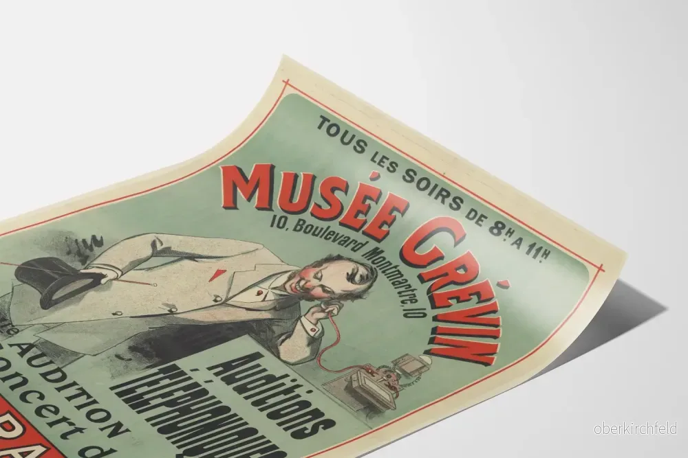 Vintageposter från Musée Grévin - Telefonsamtal, Konserten i Eldorado - Bild 3