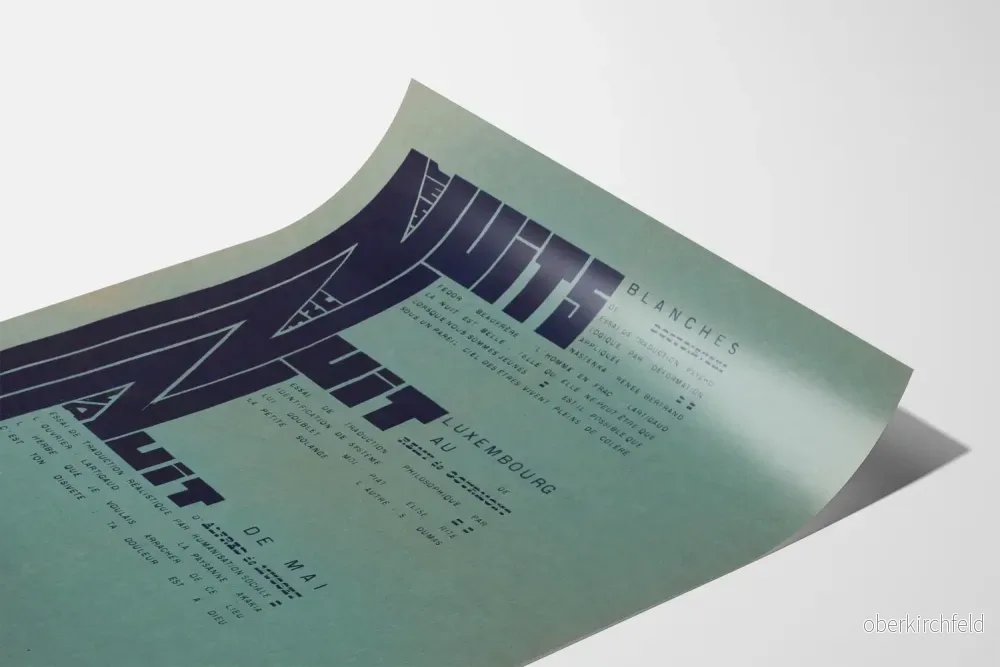 Typografisk poster av Dostojevskijs Nätter utan sömn - Bild 3